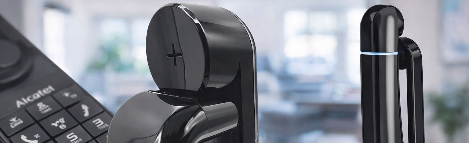 صفحه نمایش نورانی در تلفن بی سیم آلکاتل مدل Origin Pop Voice